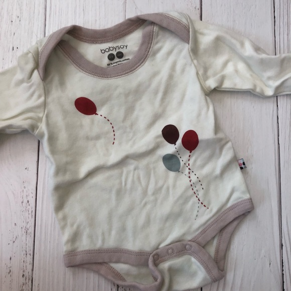 UNISEX BABYSOY LONG SLEEVE BODYSUIT - Picture 1 of 3